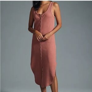 Anthropologie Daily Practice Sleeveless Waffle Knit Dress